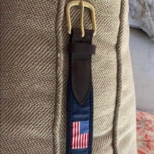 Vineyard Vines American Flag Belt Youth 28 inch
